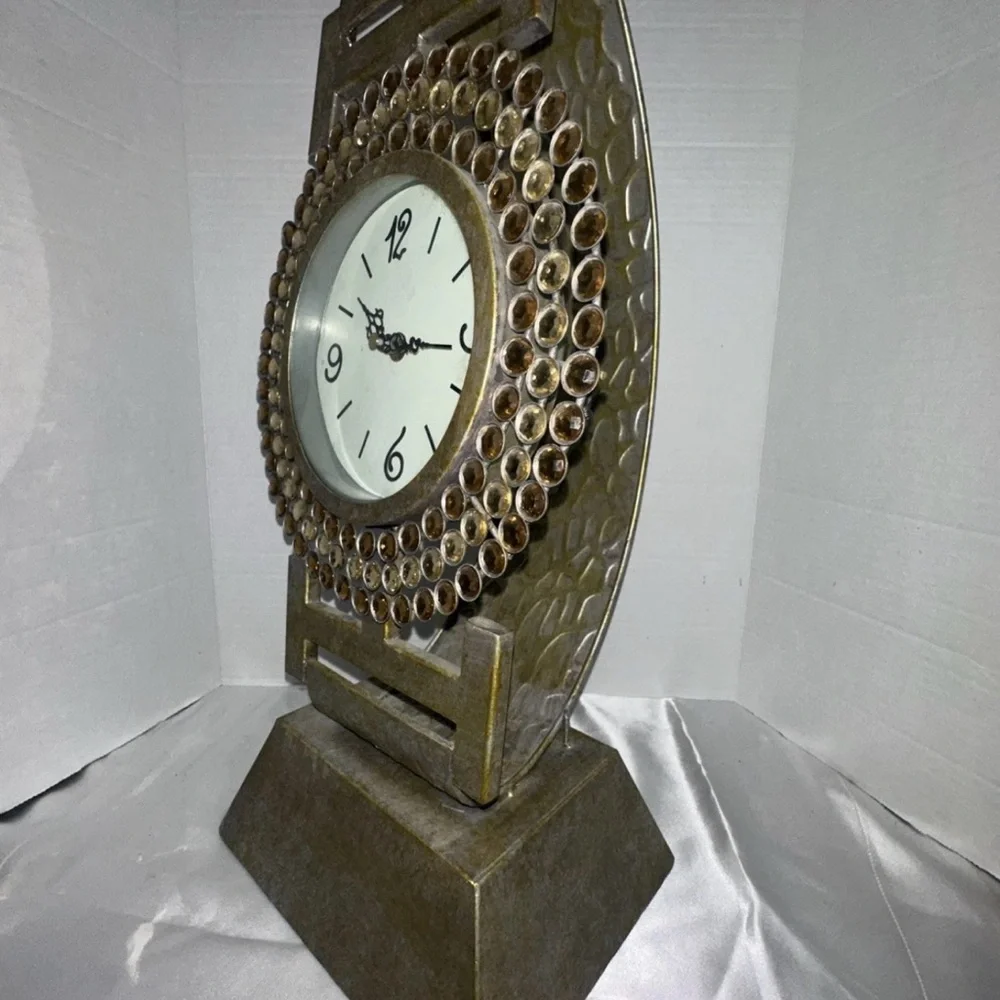 Pier 1 Clock Watch Table Top Bling Vintage One Imports Gorgeous Discontinued